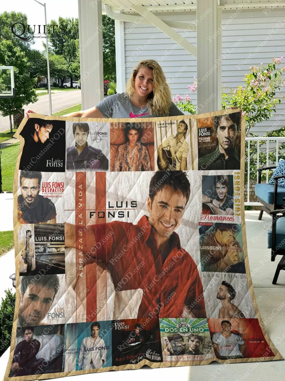 Luis Fonsi Albums Quilt Blanket For Fans Ver 17 and Home Decor