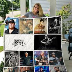 Luke Combs Albums Quilt Blanket Great Customized Blanket Gifts For Birthday Christmas Thanksgiving and Home Decor