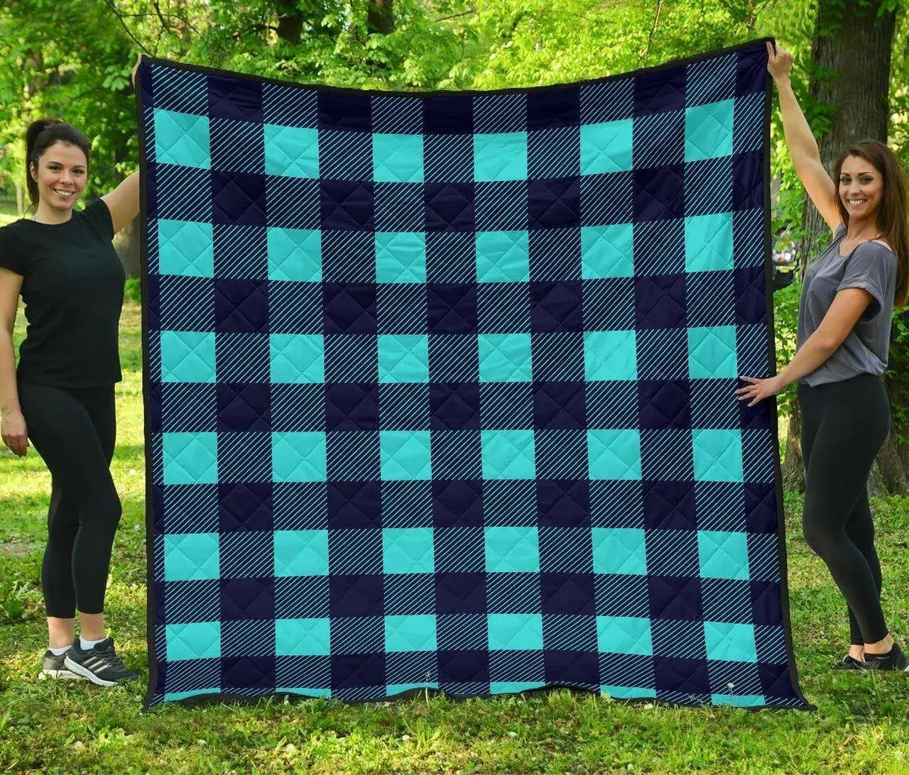 Lumberjack Blue Cl12100416Mdq Quilt Blanket and Home Decor