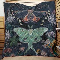 Luna Moth Throw Blanket TH2906 Quilt and Home Decor