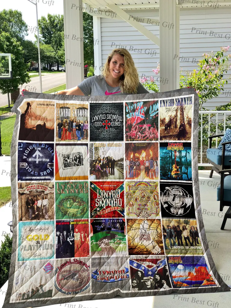 Lynyrd Skynyrd Albums Cover Poster Quilt 3 and Home Decor