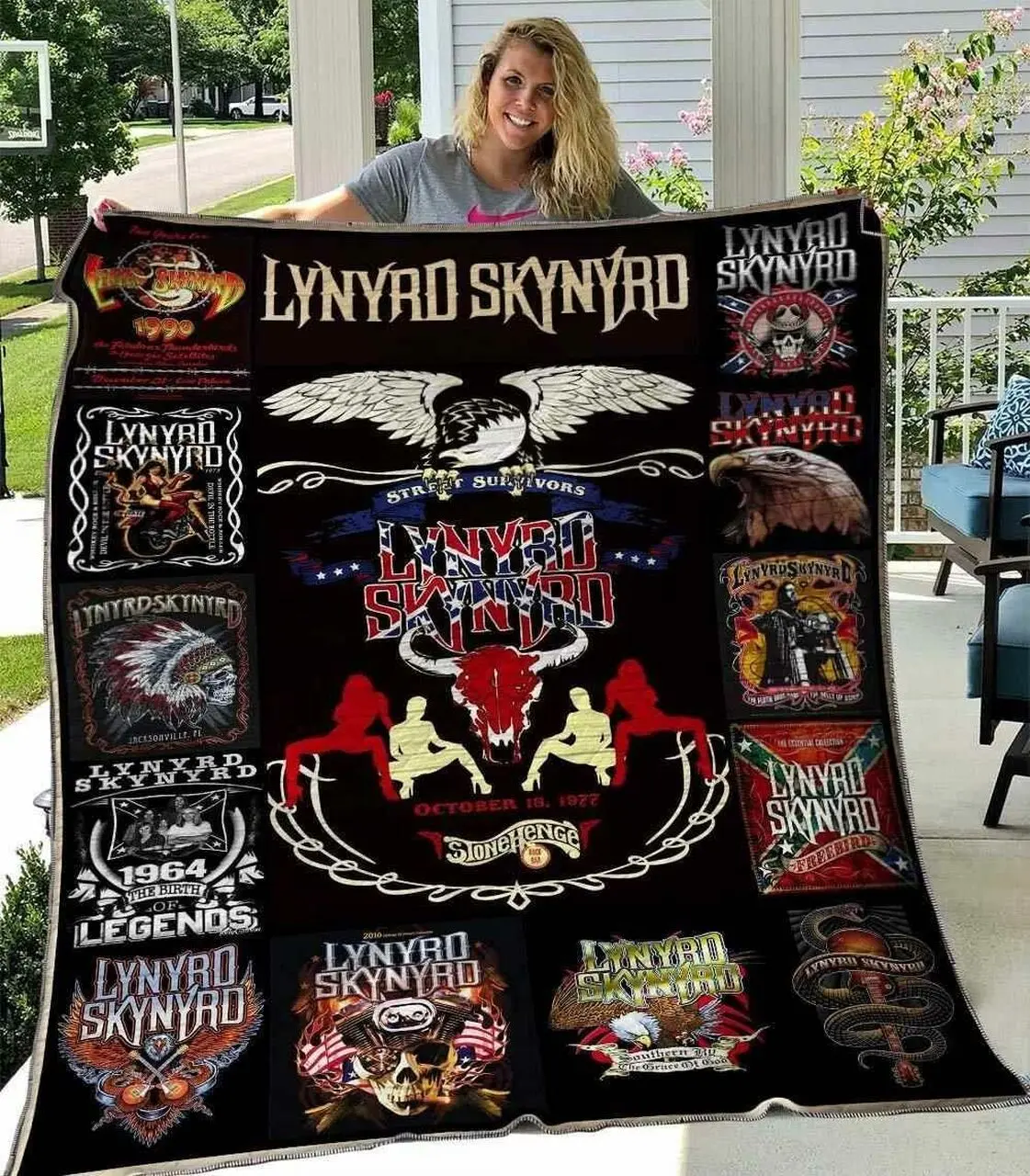 Lynyrd Skynyrd Blanket Th1507 Quilt and Home Decor