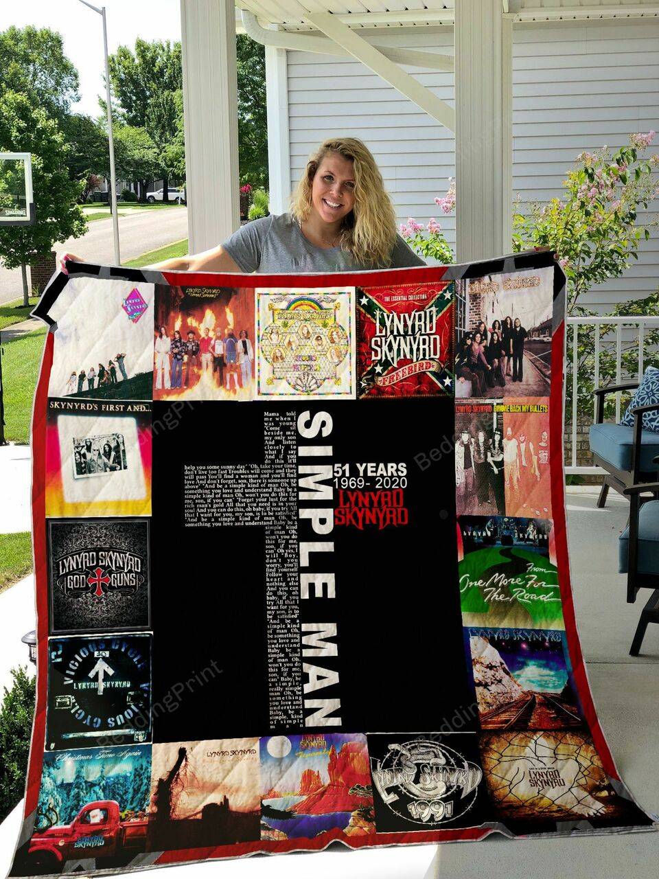 Lynyrd Skynyrd Quilt Blanket and Home Decor