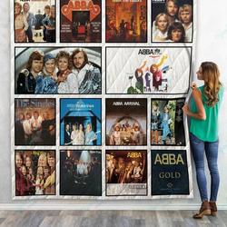 M Abba Quilt Blanket For Fans and Home Decor