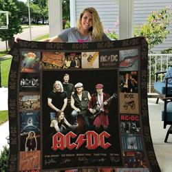 M Acdc Quilt Blanket Ver 2 and Home Decor