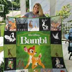 M Bambi Minimalist Quilt Blanket Ver17 and Home Decor