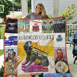 M Basement Jaxx Quilt Blanket For Fans Ver 17 and Home Decor