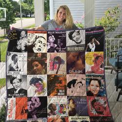 M-Billie Holiday Quilt Blanket For Fans Ver 17 and Home Decor