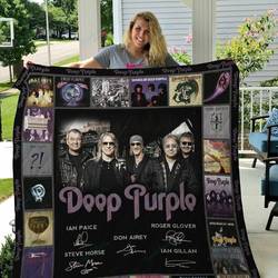 M Deep Purple Quilt Blanket and Home Decor