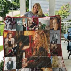 M Diana Krall Quilt Blanket For Fans Ver 17 and Home Decor