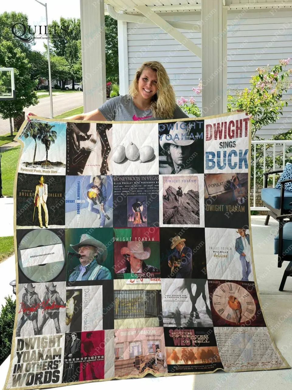 M Dwight Yoakam Quilt Blanket For Fans Ver 25 and Home Decor