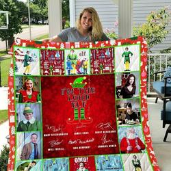 M Elf Movie Quilt Blanket and Home Decor