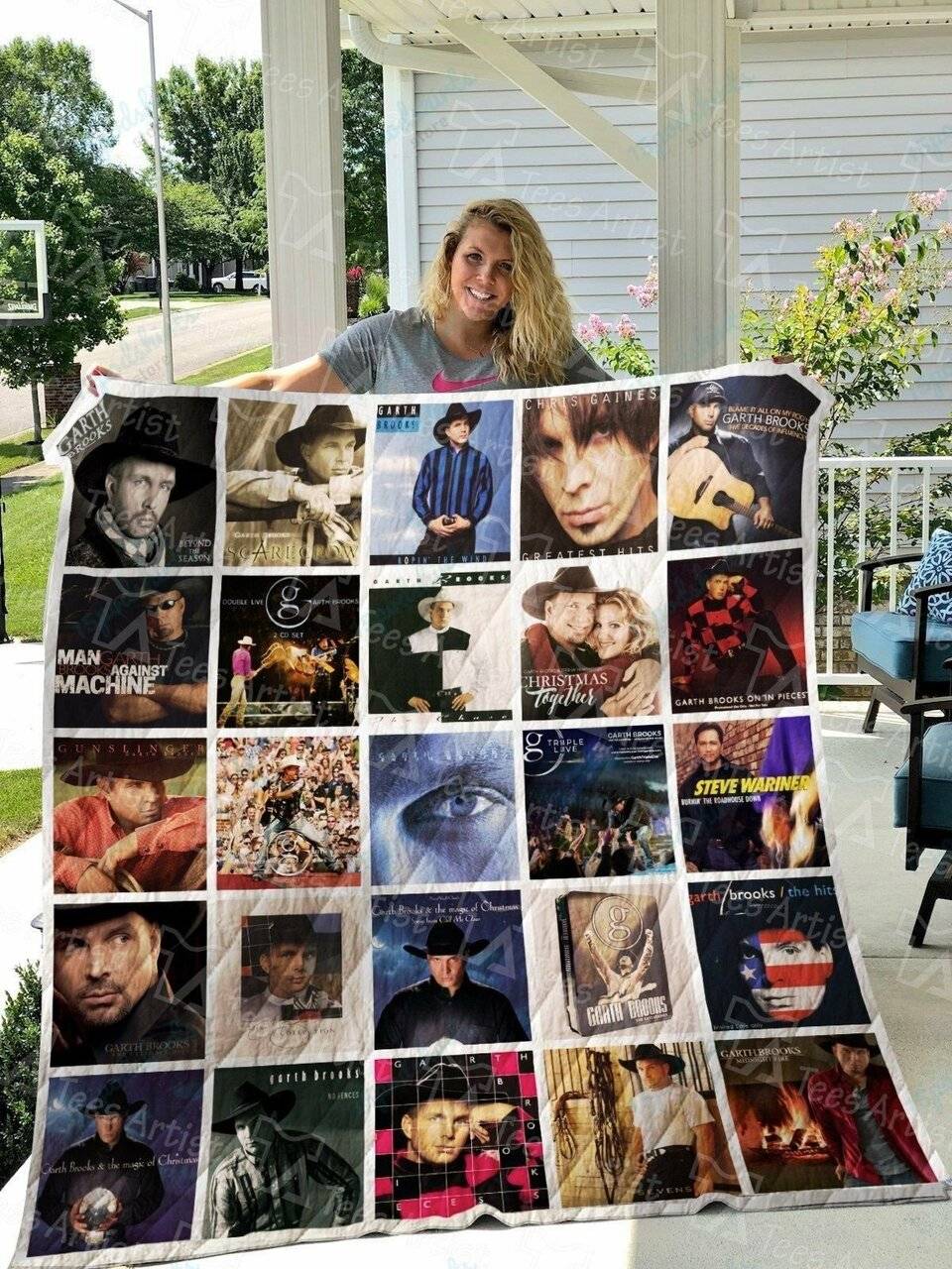M Garth Brooks Quilt Blanket 0921 and Home Decor