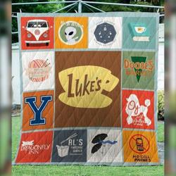 M Gilmore Girls Quilt Blanket For Fans and Home Decor