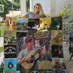 M-Gram Parsons Quilt Blanket For Fans Ver 17 and Home Decor