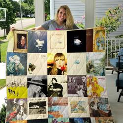M-Joni Mitchell Custom Quilt Blanket Ver 05 and Home Decor