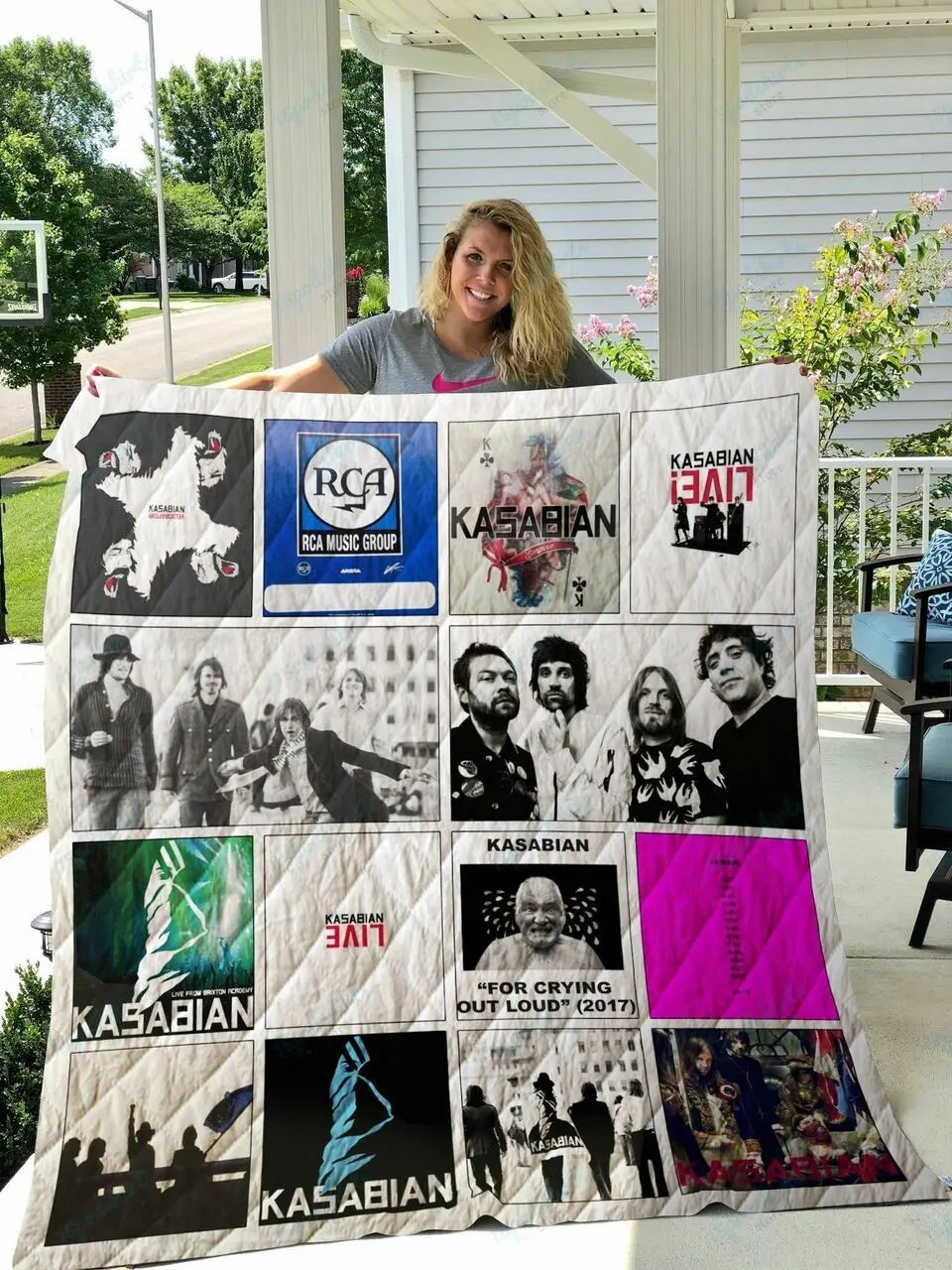 M Kasabian Albums Quilt Blanket For Fans Ver 14 and Home Decor
