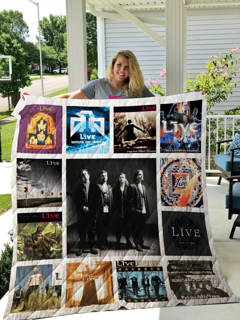 M - Live Albums Quilt Blanket For Fans Ver 13 and Home Decor