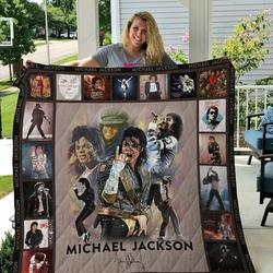 M Michael Jackson Quilt Blanket and Home Decor