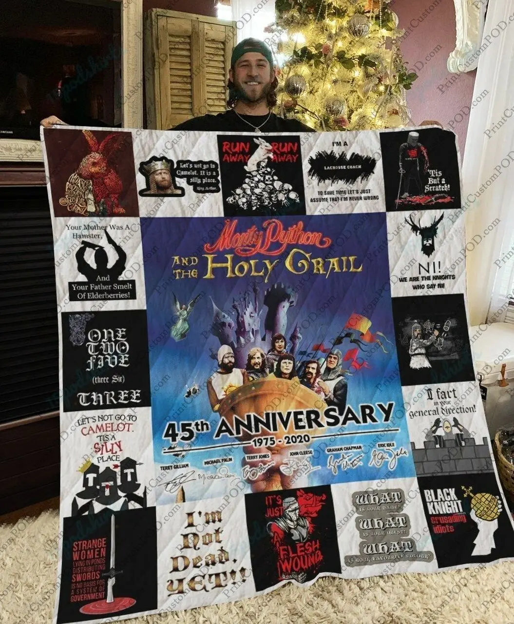 M Monty Python And The Holy Grail Quilt Blanket For Fans Ver 17 1 and Home Decor