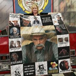 M Sam Elliott Quilt Blanket For Fans Ver 17 2 and Home Decor