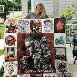 M Sons Of Anarchy Quilt Blanket 01797 and Home Decor