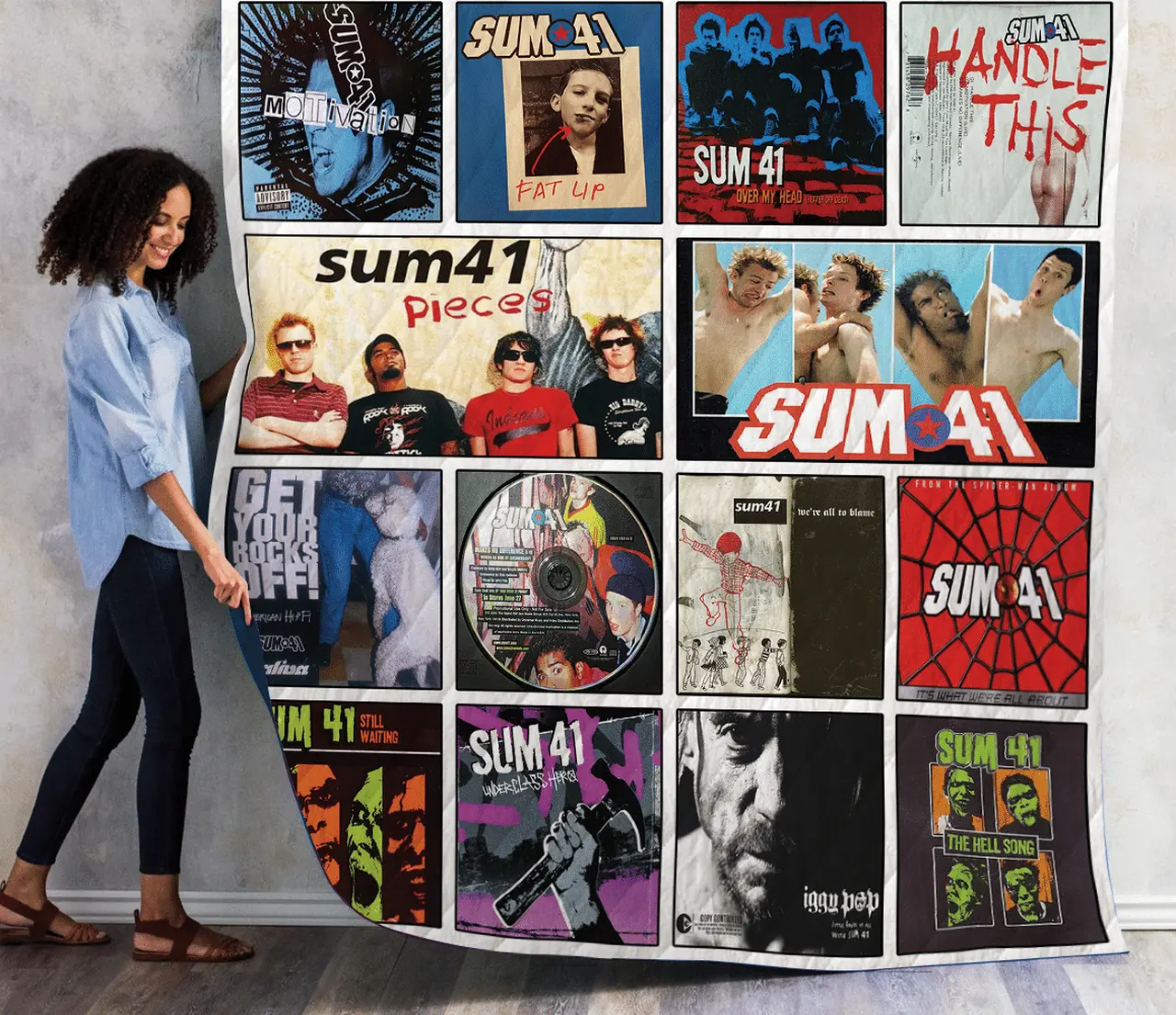 M Sum 41 Albums Quilt Blanket For Fans Ver 14 and Home Decor