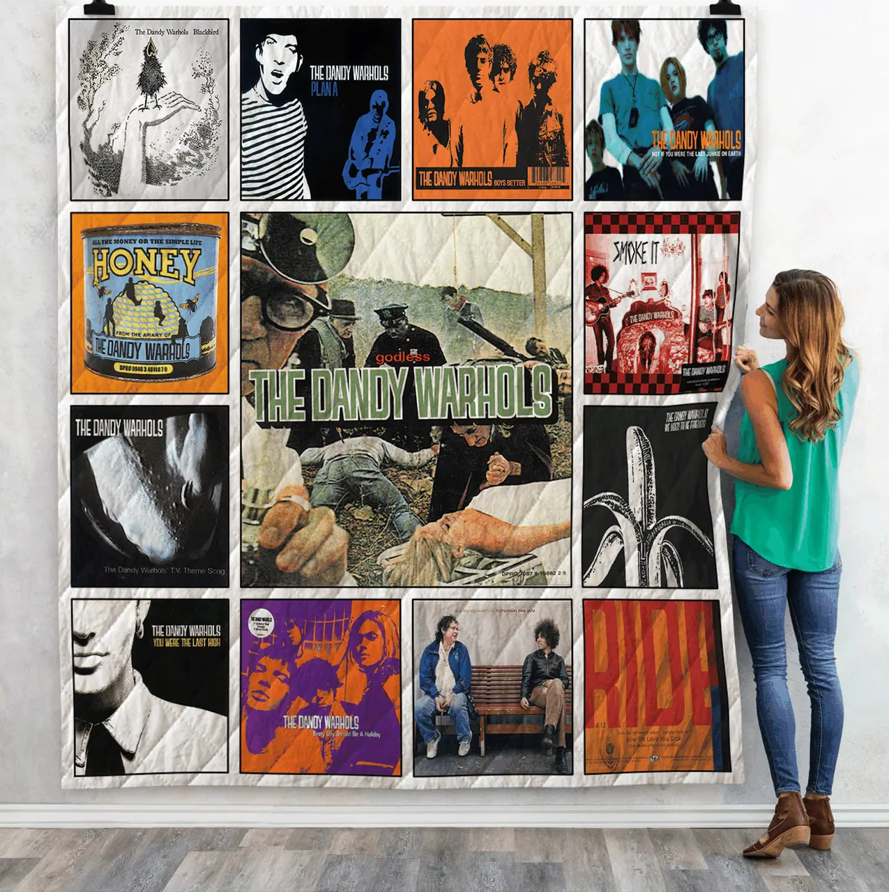 M The Dandy Warhols Albums Quilt Blanket For Fans Ver 13 and Home Decor