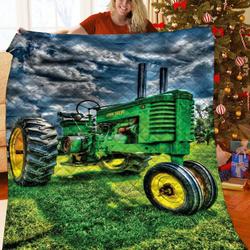 M Tractor Quilt Dgc and Home Decor
