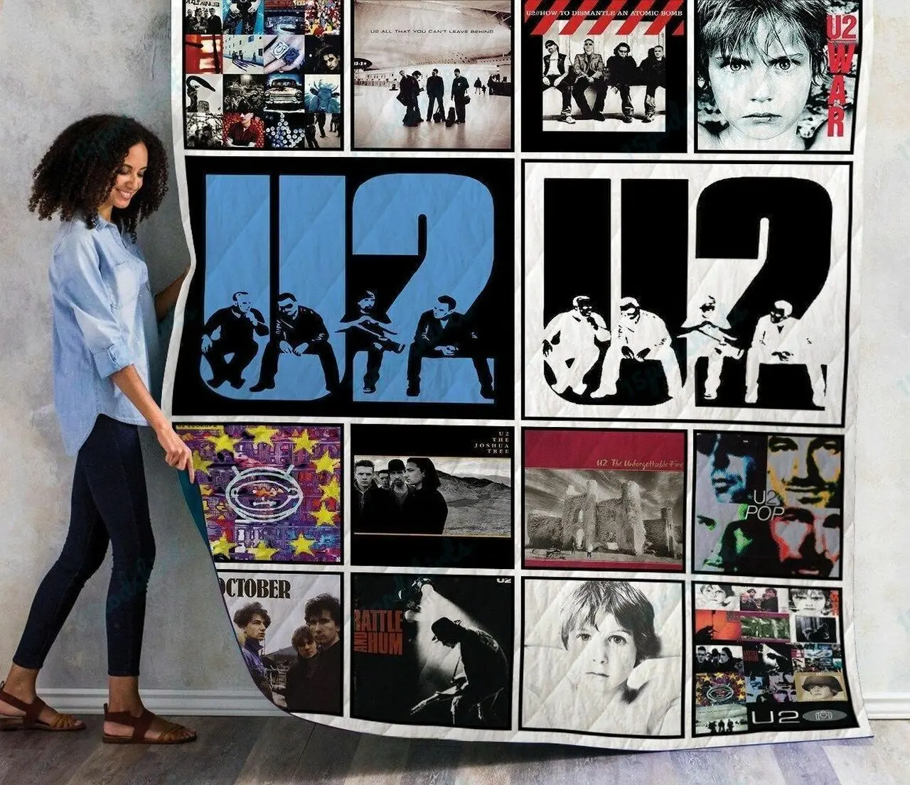M U2 Albums Quilt Blanket New Arrival and Home Decor