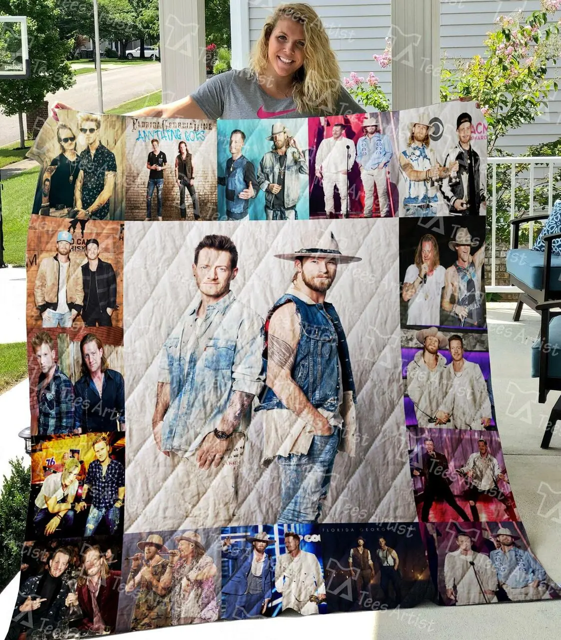 M290730 Florida Georgia Line1 Quilt Blanket Quilt and Home Decor