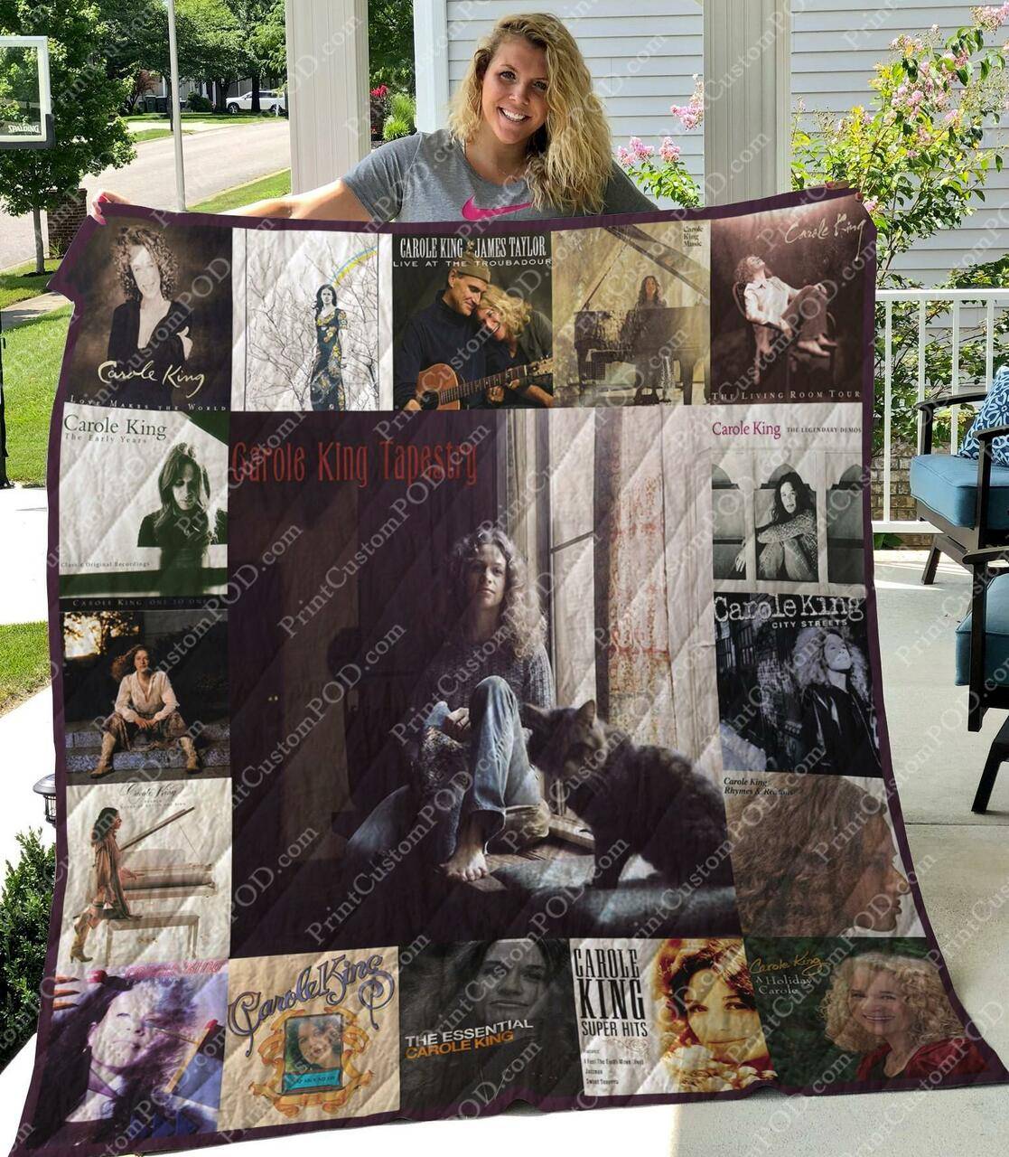 M300710 Carole King Quilt Blanket Quilt and Home Decor