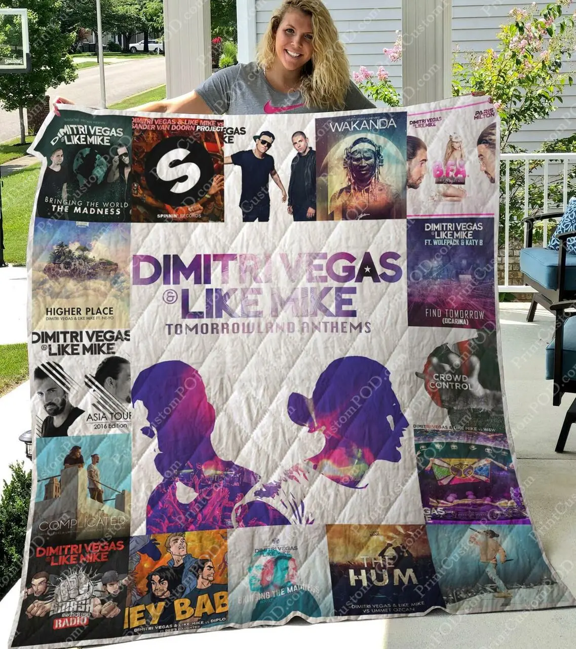 M300717 Dimitri Vegas Like Mike Quilt Blanket Quilt and Home Decor