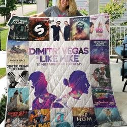 M300717 Dimitri Vegas Like Mike Quilt Blanket  Quilt and Home Decor