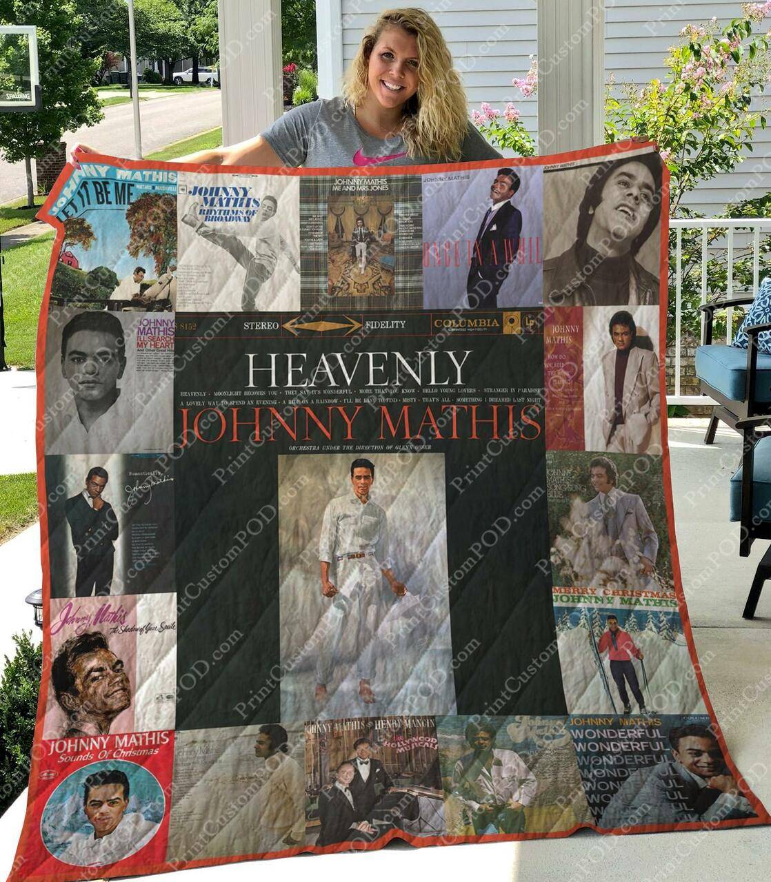 M300733 Johnny Mathis Quilt Blanket Quilt and Home Decor