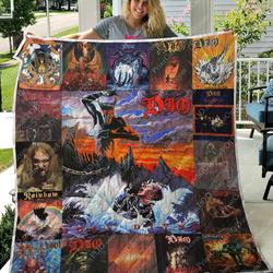 M300745 Ronnie James Dio Quilt Blanket  Quilt and Home Decor