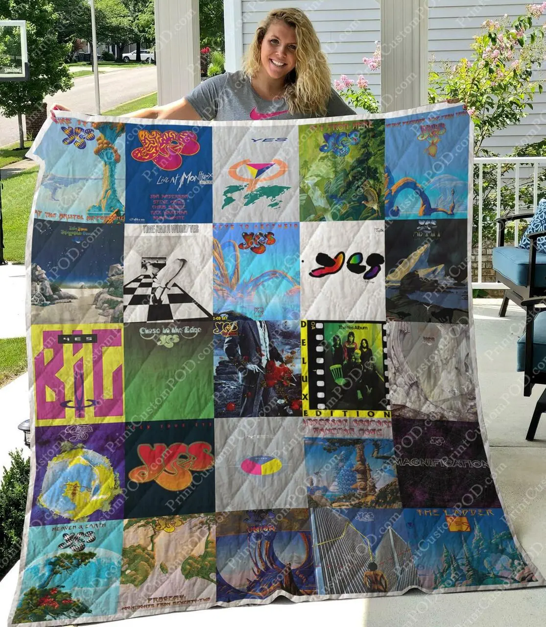 M300756 Yes Quilt Blanket Quilt and Home Decor