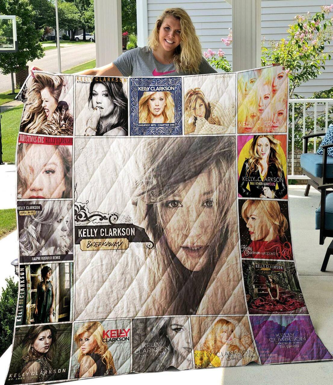 M310710 Kelly Clarkson Quilt Blanket Quilt and Home Decor