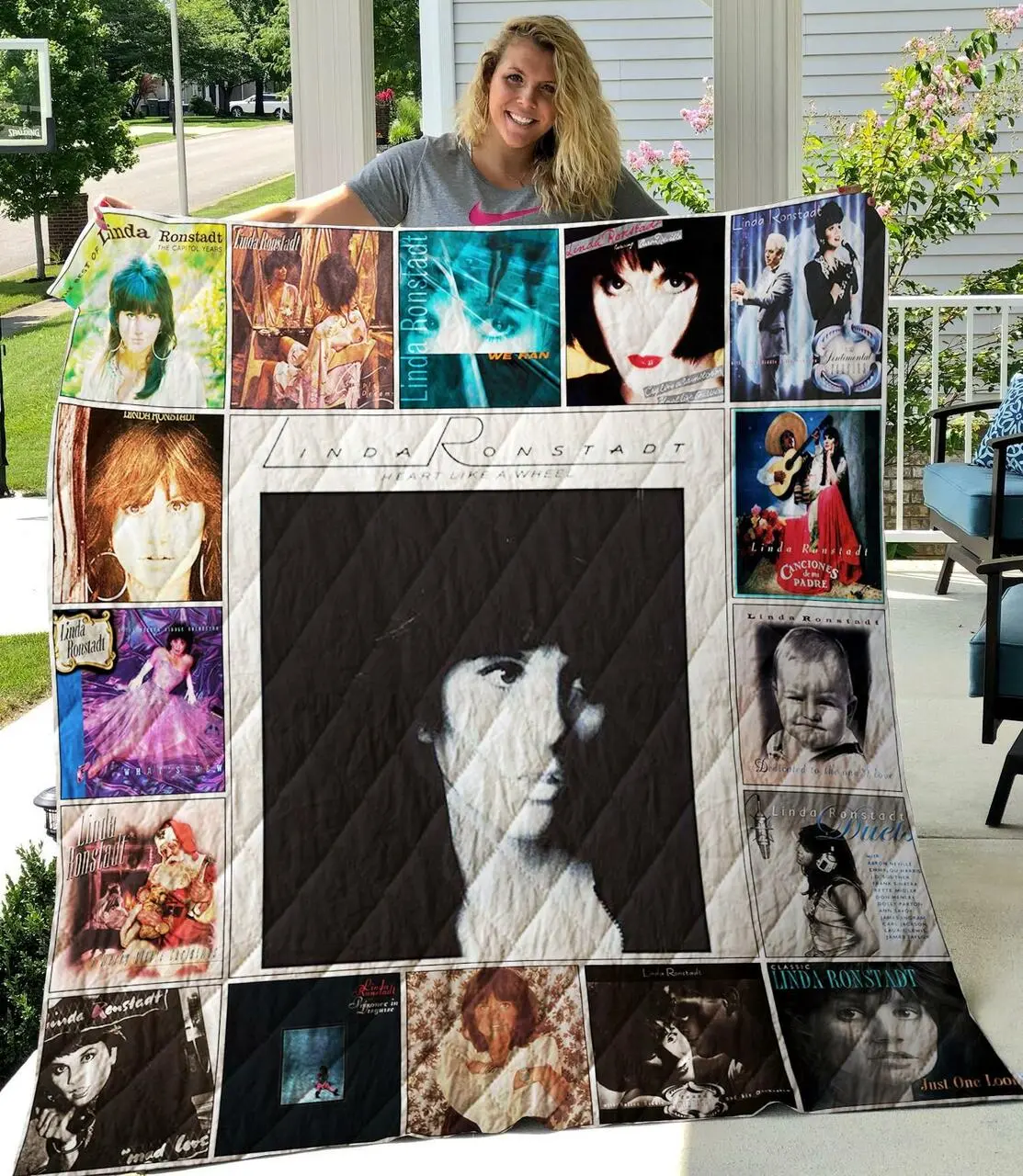 M310711 Linda Ronstadt Quilt Blanket Quilt and Home Decor