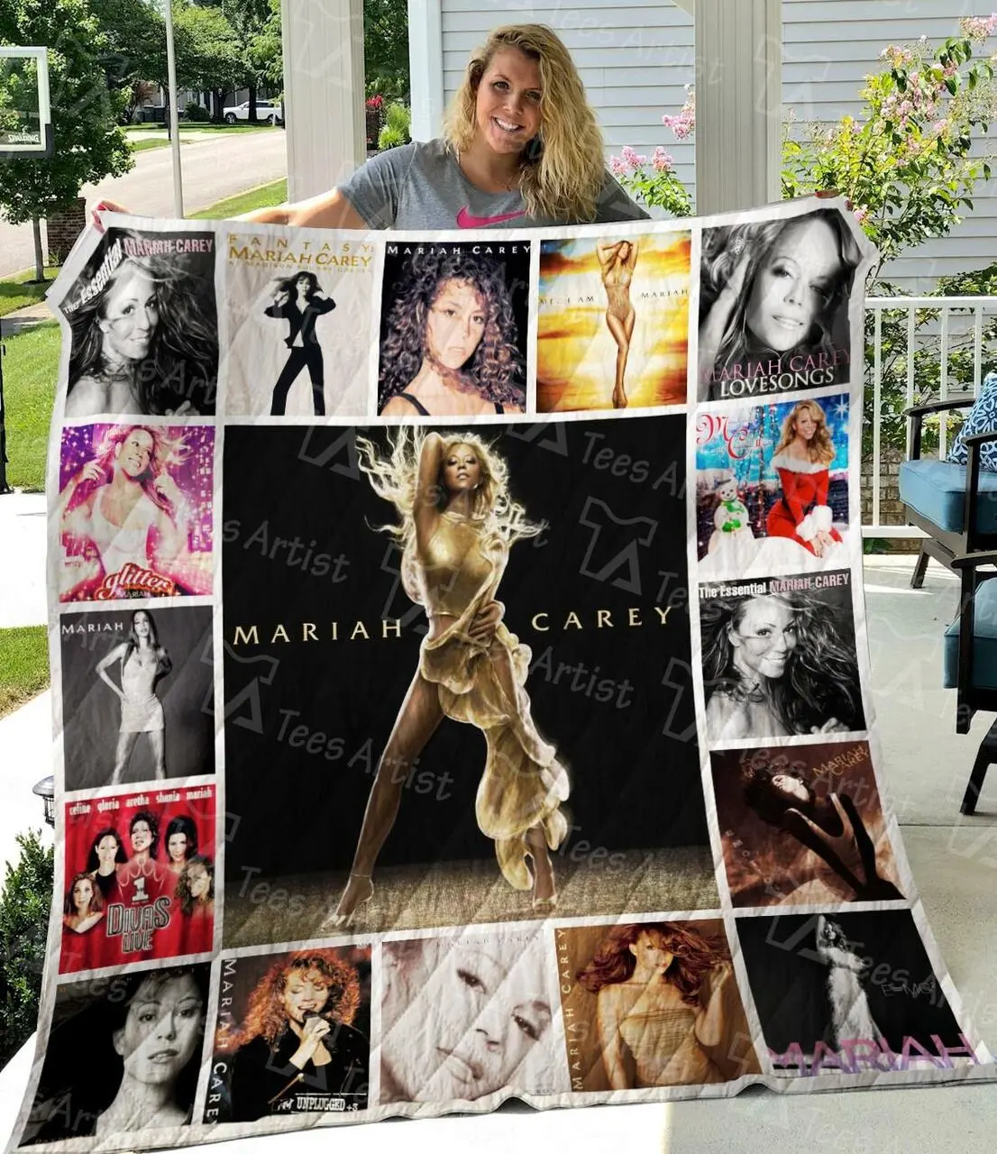 M310713 Mariah Carey Quilt Blanket Quilt and Home Decor