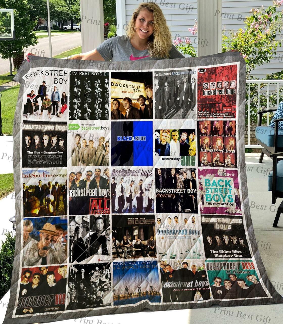 M310733 Backstreet Boys Quilt Blanket Quilt and Home Decor