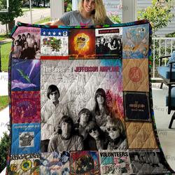 M310746 Jefferson Airplane Quilt Blanket  Quilt and Home Decor