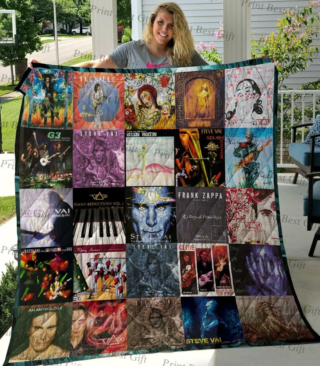 M310763 Steve Vai Quilt Blanket Quilt and Home Decor