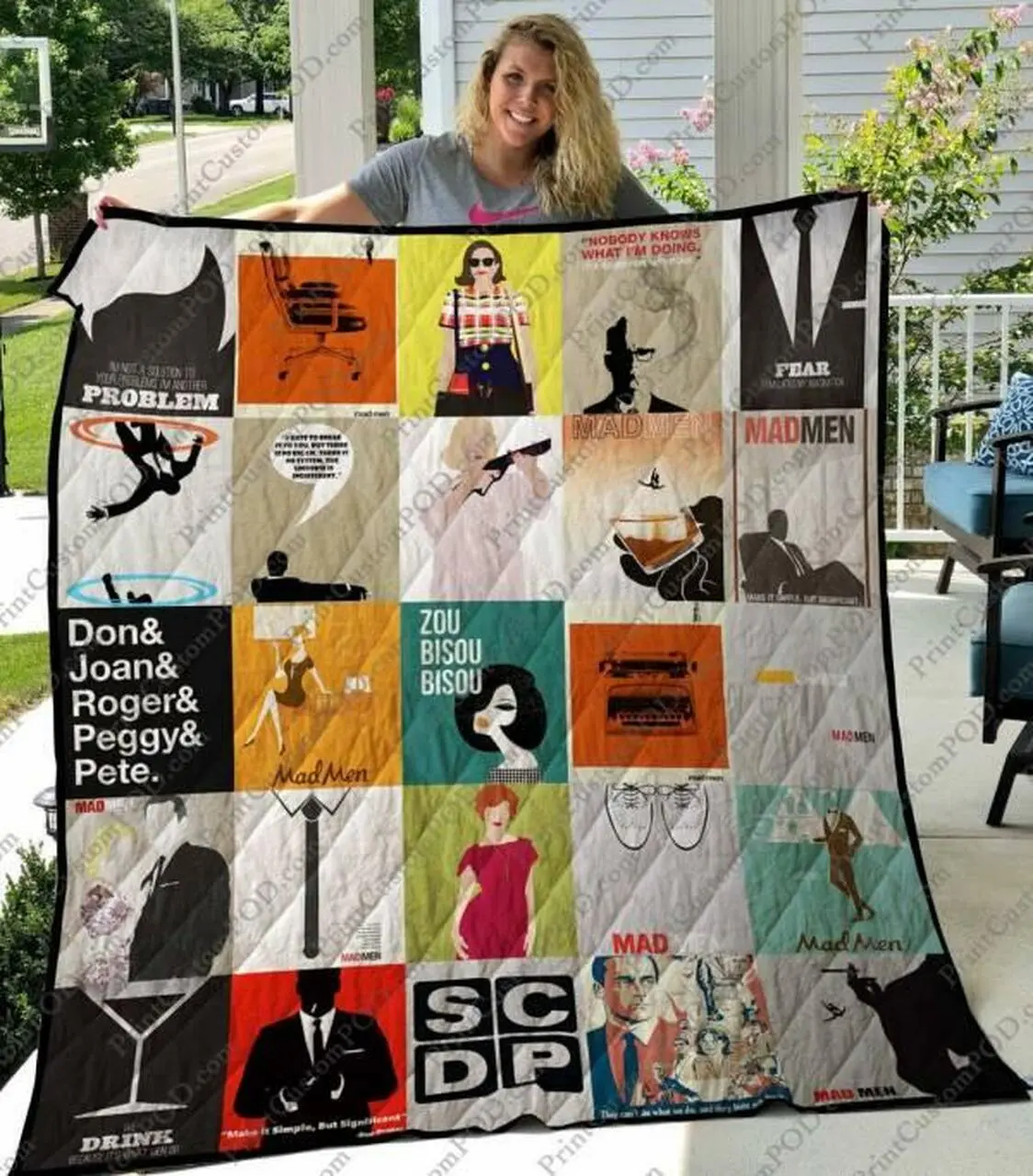 Mad Men Quilt Blanket M040617 Quilt and Home Decor