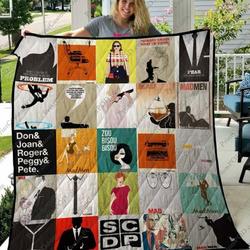 Mad Men Quilt Blanket M040617  Quilt and Home Decor