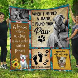 Made For Hugs Bull Terrier Quilt Blanket Dhc1402868Td and Home Decor