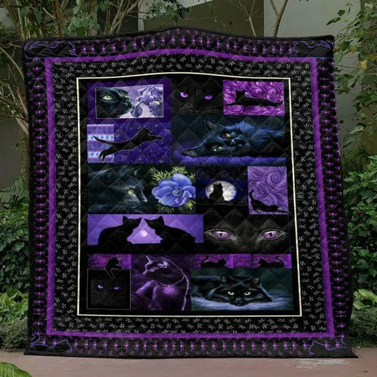 Magic Cats Quilt Blanket Vd14 Quilt and Home Decor