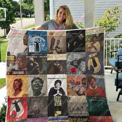 Mahalia Jackson Albums Quilt Blanket For Fans Ver 25 and Home Decor
