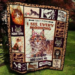 Maine Coon Quilt Blanket Bbb090605Mh and Home Decor