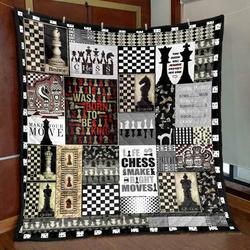 Make Your Move Chess Quilt Blanket Vd14  Quilt and Home Decor